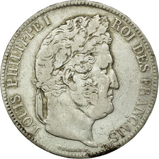 Münze, Frankreich, Louis-Philippe, 5 Francs, 1836, Rouen, S+, Silber, KM:749.2