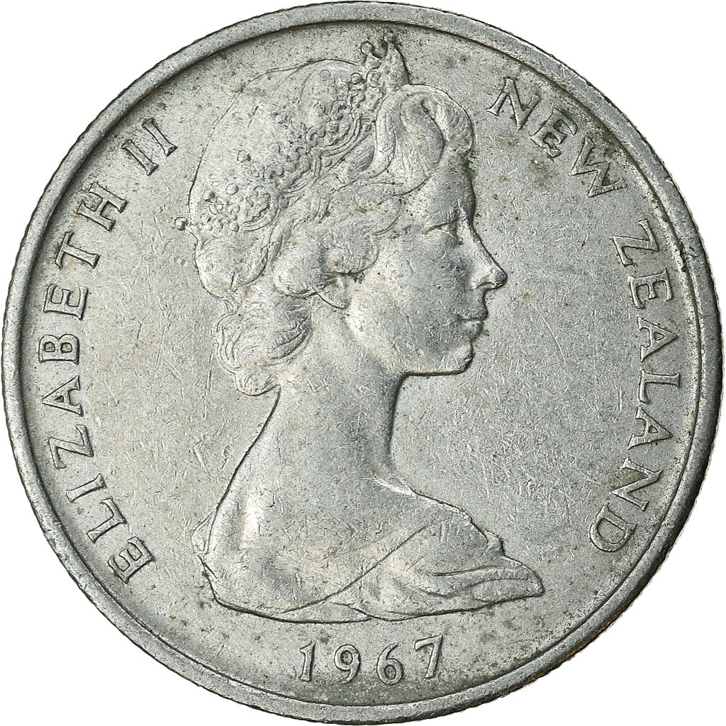 Münze, Neuseeland, Elizabeth II, 5 Cents, 1967, SS, Copper-nickel, KM:34.1