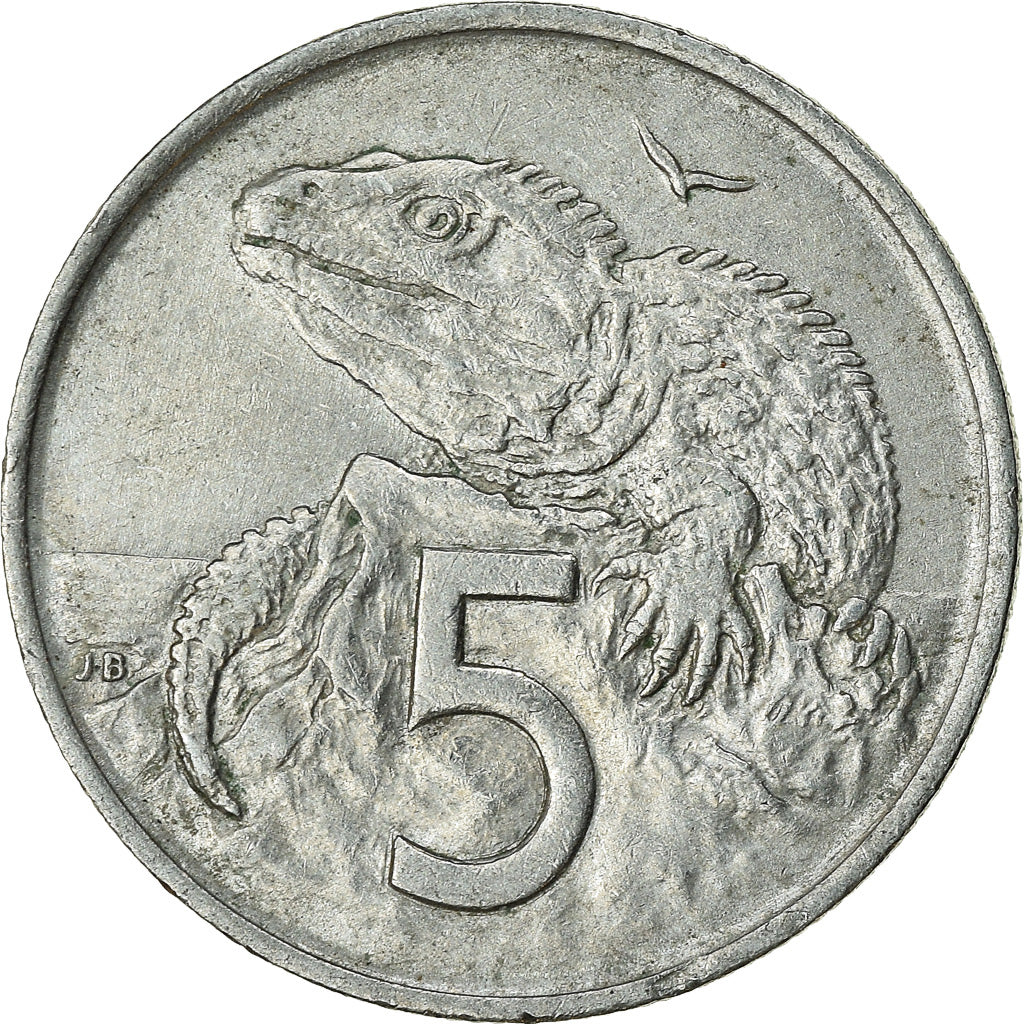 Münze, Neuseeland, Elizabeth II, 5 Cents, 1967, SS, Copper-nickel, KM:34.1