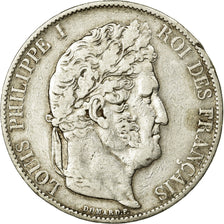Coin, France, Louis-Philippe, 5 Francs, 1847, Paris, VF(30-35), Silver