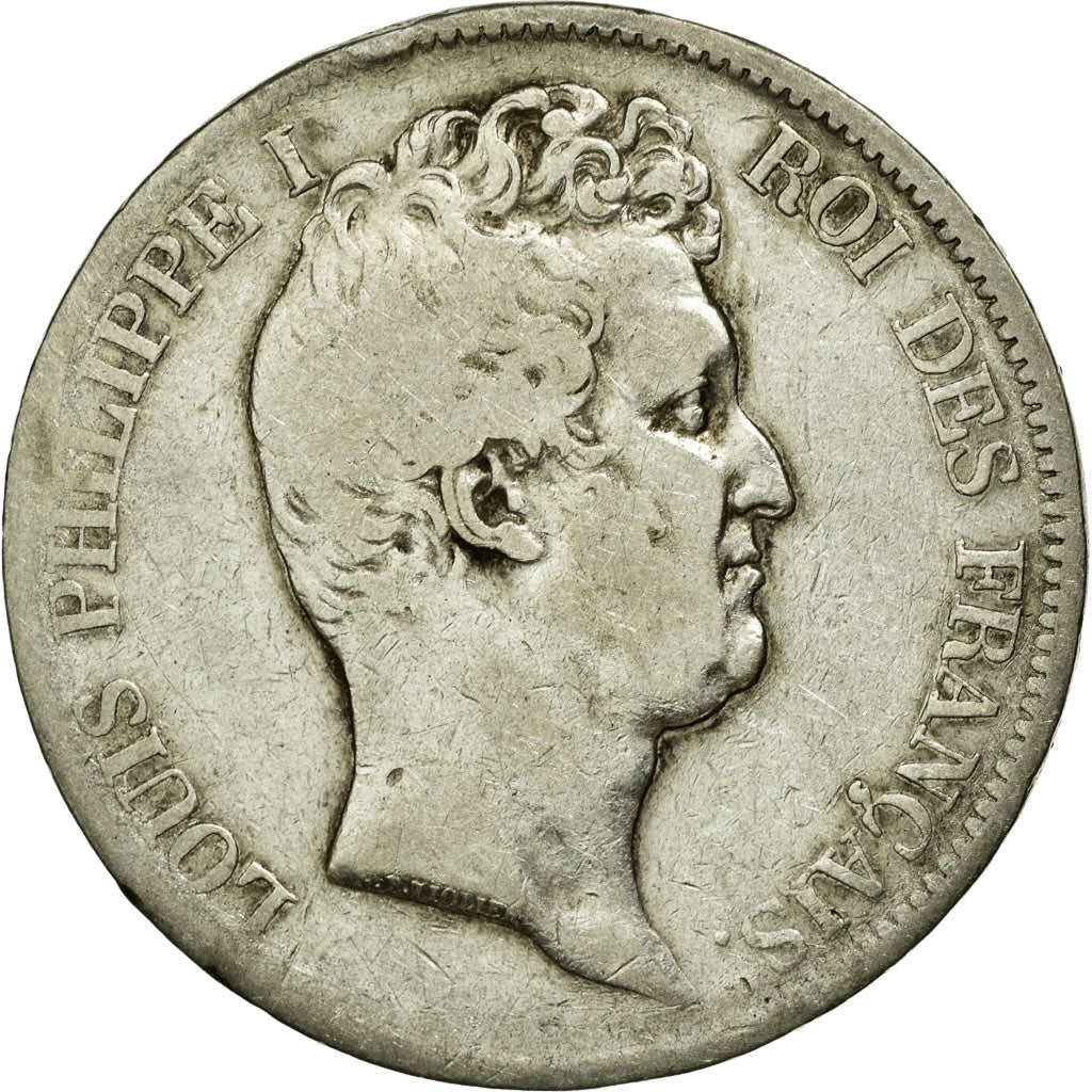 Coin, France, Louis-Philippe, 5 Francs, 1831, Marseille, VF(20-25), Silver