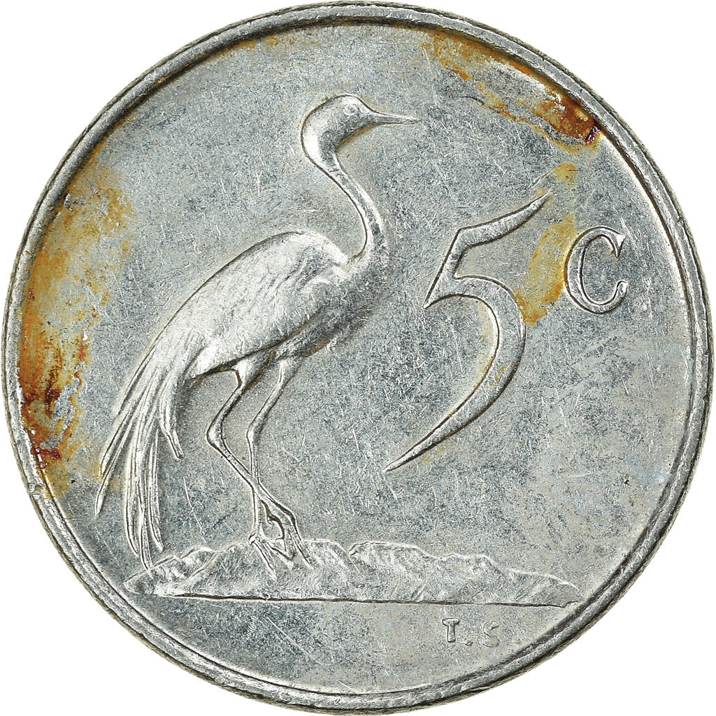 Moneta, Sudafrica, 5 Cents, 1970, BB, Nichel, KM:84