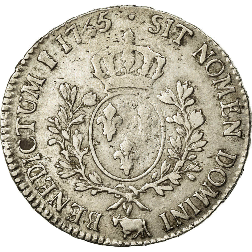 Coin, France, Louis XV, Écu de Béarn au bandeau, Ecu, 1765, Pau, VF(30-35)