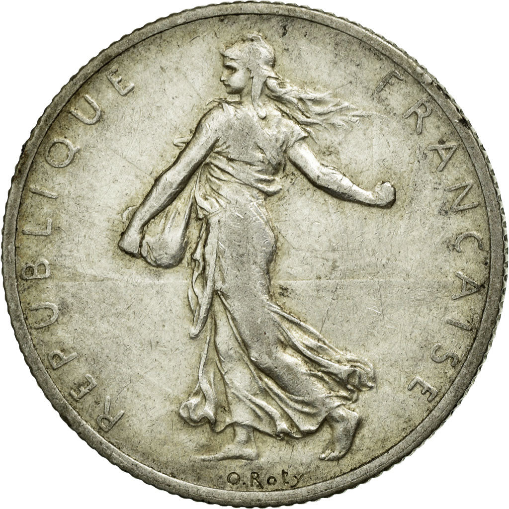 Coin, France, Semeuse, 2 Francs, 1912, EF(40-45), Silver, KM:845.1, Gadoury:532