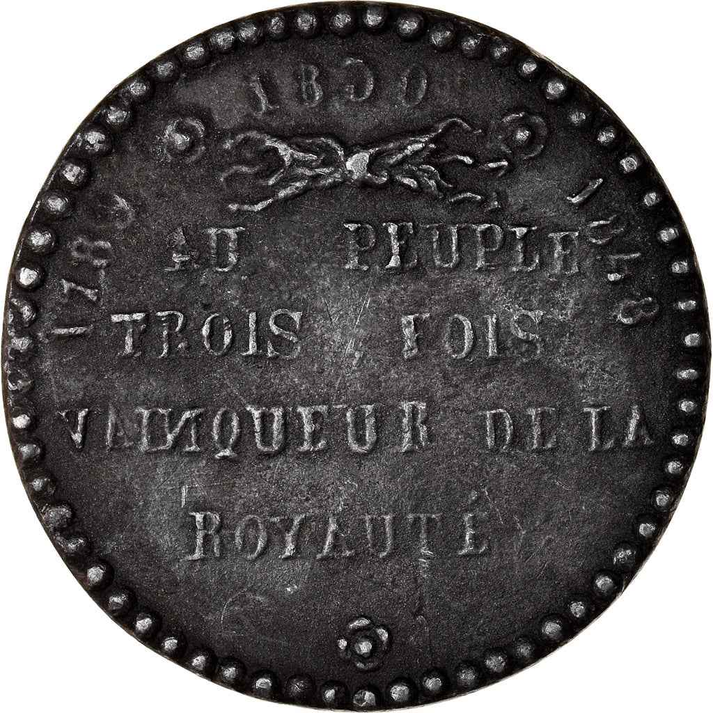 France, Médaille, IIème République, Le Peuple Trois Fois Vainqueur de la