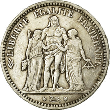 Monnaie, France, Hercule, 5 Francs, 1873, Bordeaux, TTB, Argent, KM:820.2