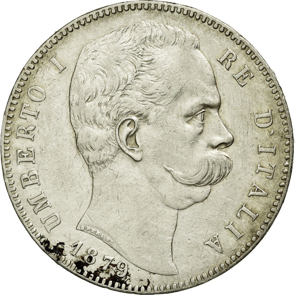 Monnaie, Italie, Umberto I, 5 Lire, 1879, Rome, TTB+, Argent, KM:20