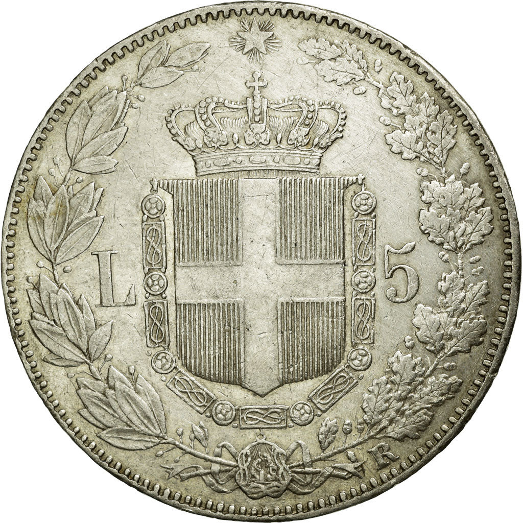 Monnaie, Italie, Umberto I, 5 Lire, 1879, Rome, TTB+, Argent, KM:20