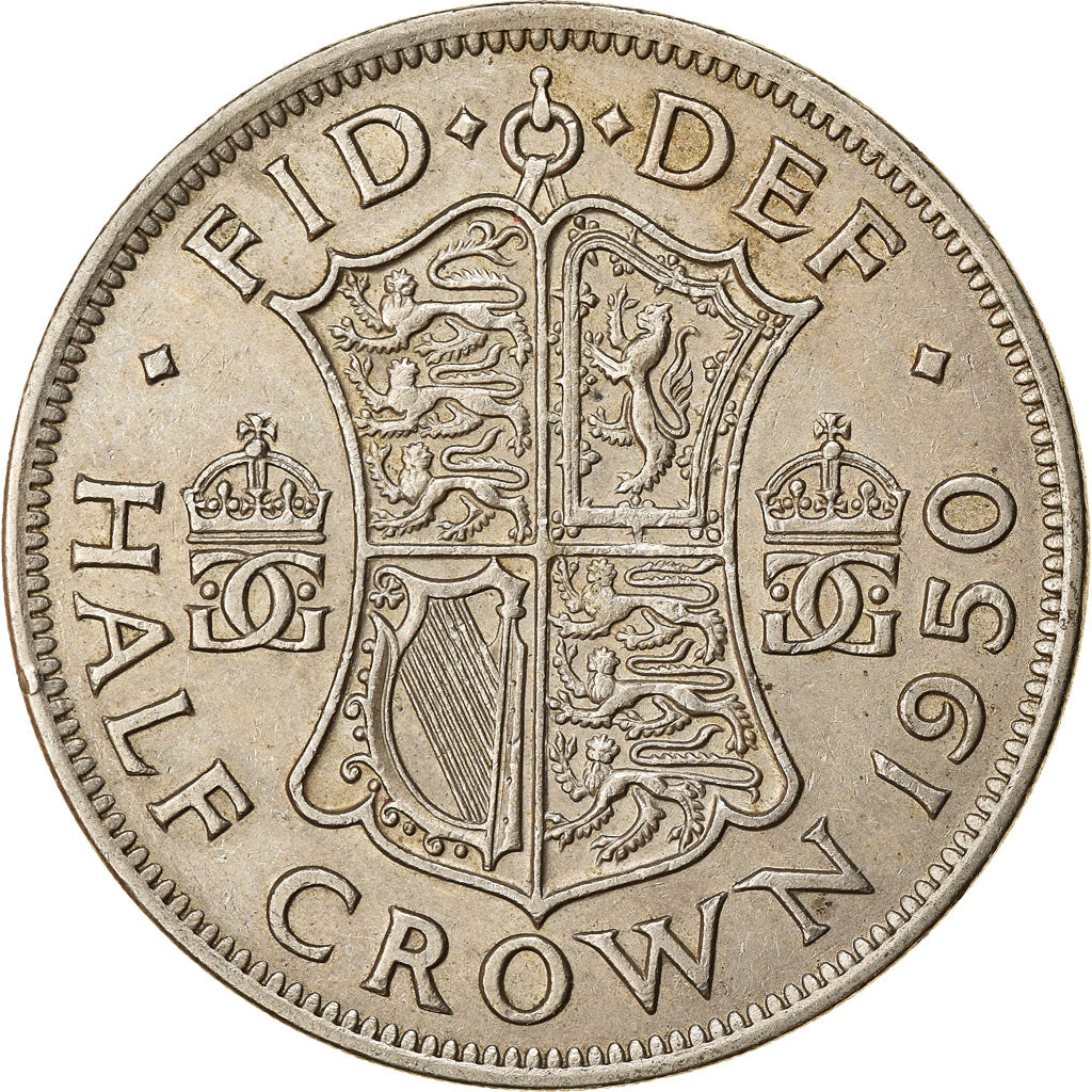 Münze, Großbritannien, George VI, 1/2 Crown, 1950, SS, Copper-nickel, KM:879