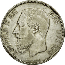 Coin, Belgium, Leopold II, 5 Francs, 5 Frank, 1867, VF(30-35), Silver, KM:24