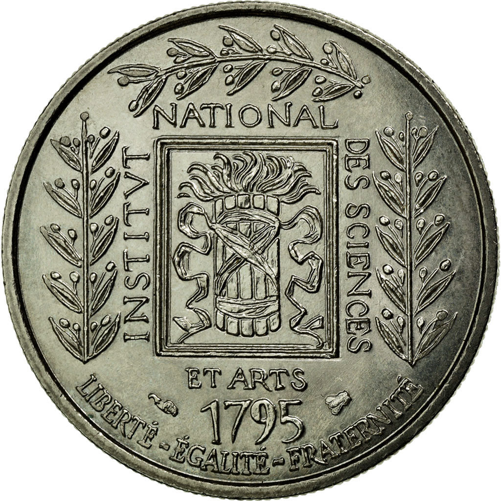 Coin, France, Institut, Franc, 1995, MS(60-62), Nickel, KM:1133, Gadoury:480