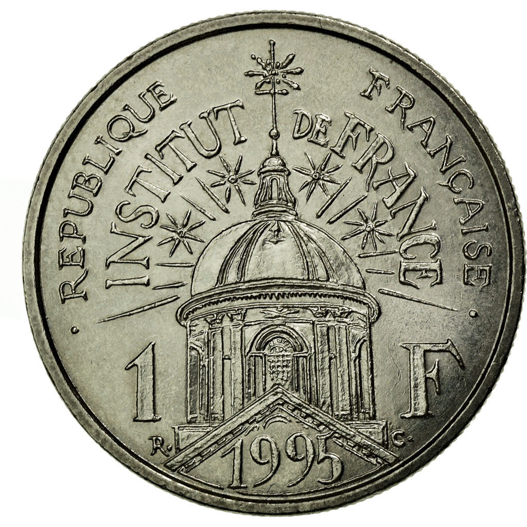 Coin, France, Institut, Franc, 1995, MS(60-62), Nickel, KM:1133, Gadoury:480