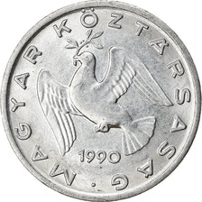 Monnaie, Hongrie, 10 Filler, 1990, Budapest, TTB, Aluminium, KM:675