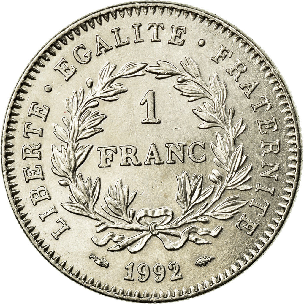 Moneta, Francia, République, Franc, 1992, FDC, Nichel, KM:1004.1