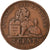 Moneda, Bélgica, Leopold II, 2 Centimes, 1902, BC+, Cobre, KM:35.1