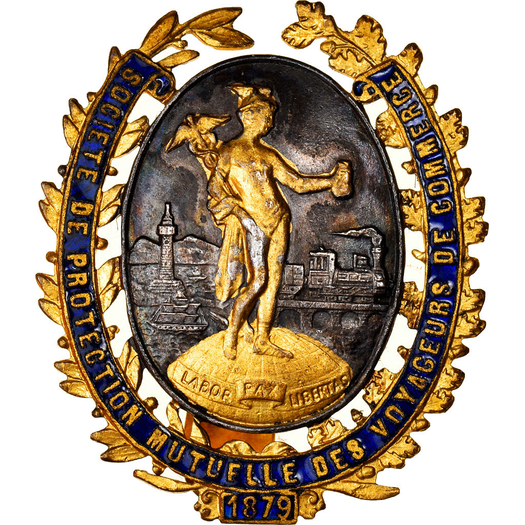 France, Medal, Société Mutuelle des Voyageurs de Commerce, Business &