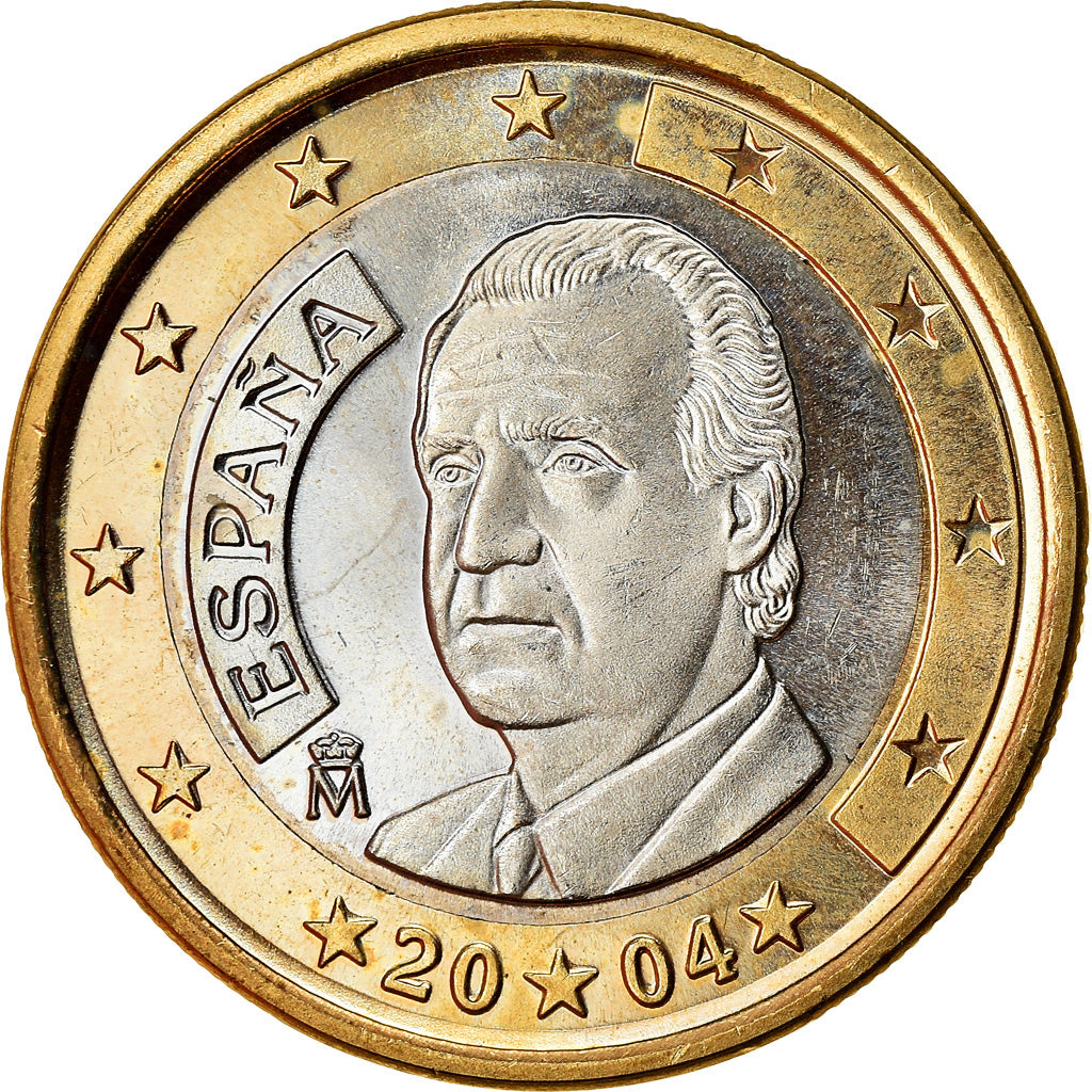 Spain, Euro, 2004, MS(63), Bi-Metallic, KM:1046