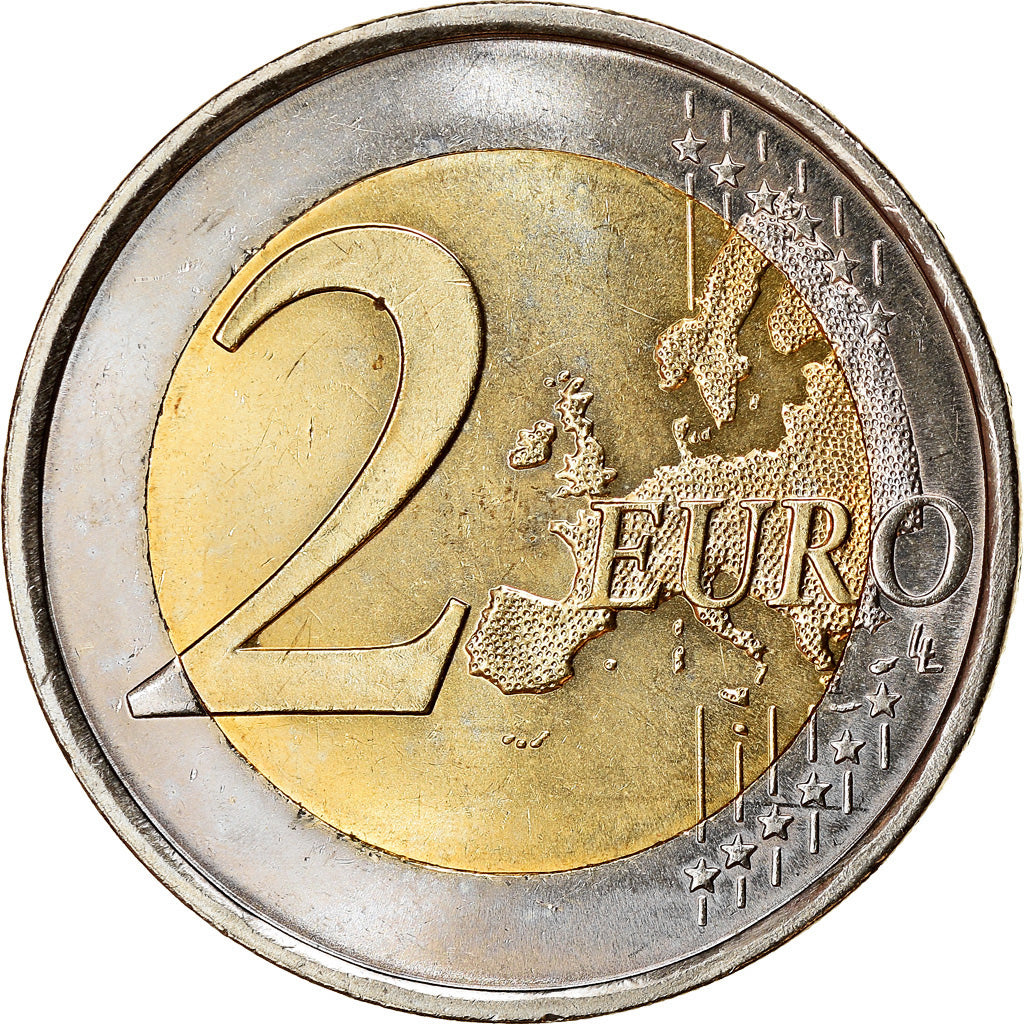 España, 2 Euro, 2008, SC, Bimetálico, KM:1074