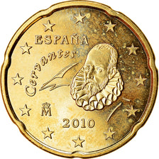 Spagna, 20 Euro Cent, 2010, SPL, Ottone, KM:1148