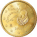 Espanha, 50 Euro Cent, 2010, MS(63), Latão, KM:1149