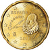 Spain, 20 Euro Cent, 2011, MS(63), Brass, KM:1148