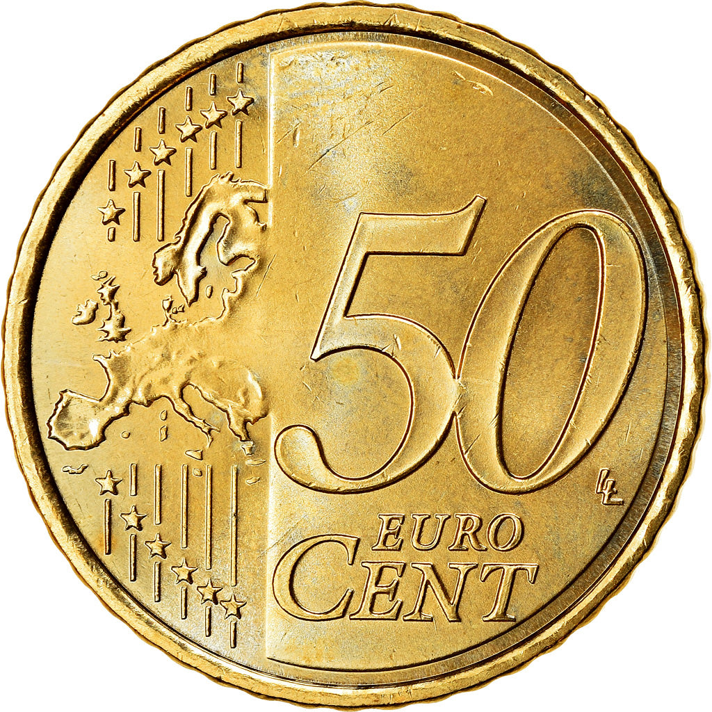 Espanha, 50 Euro Cent, 2011, MS(63), Latão, KM:1149