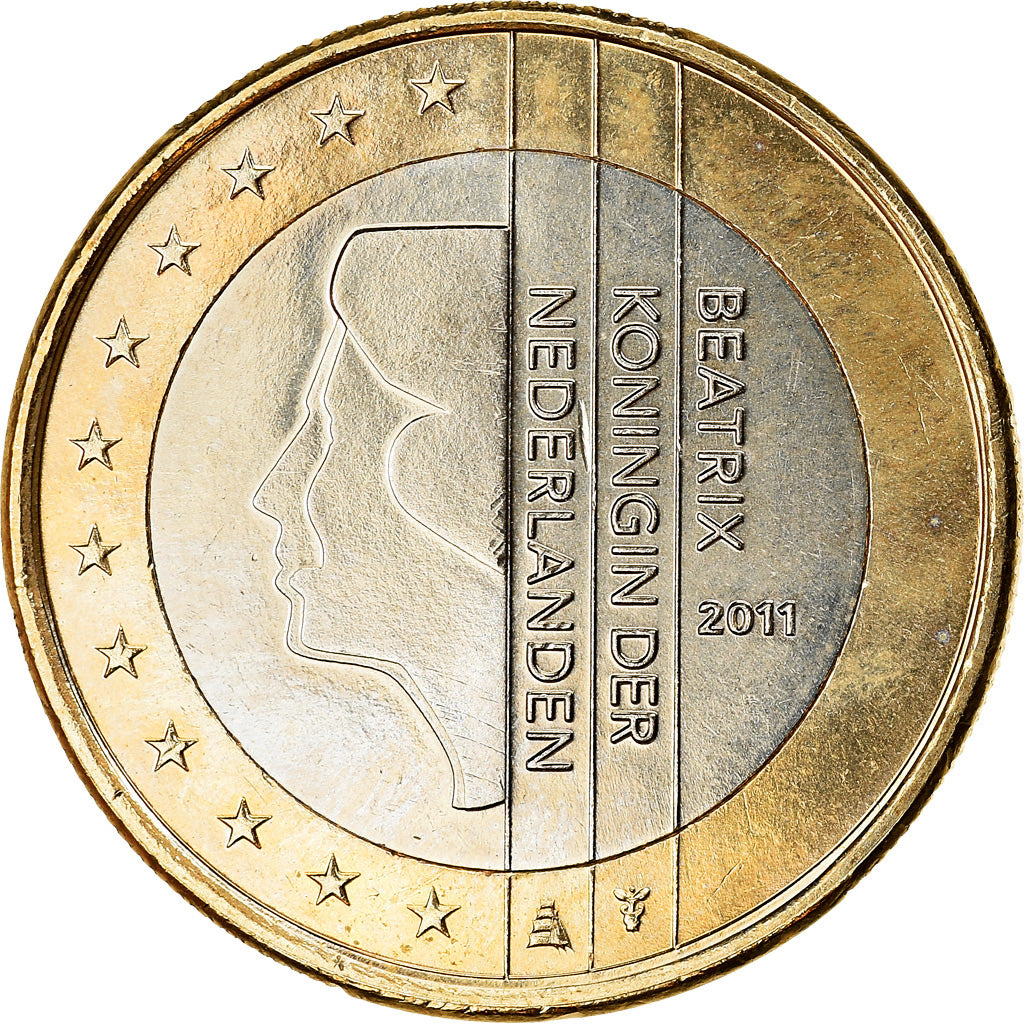 Países Bajos, Euro, 2011, EBC, Bimetálico, KM:271