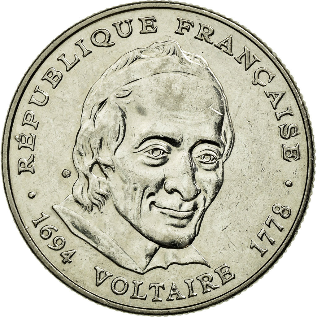 Monnaie, France, Voltaire, 5 Francs, 1994, SUP, Nickel, KM:1063, Gadoury:775