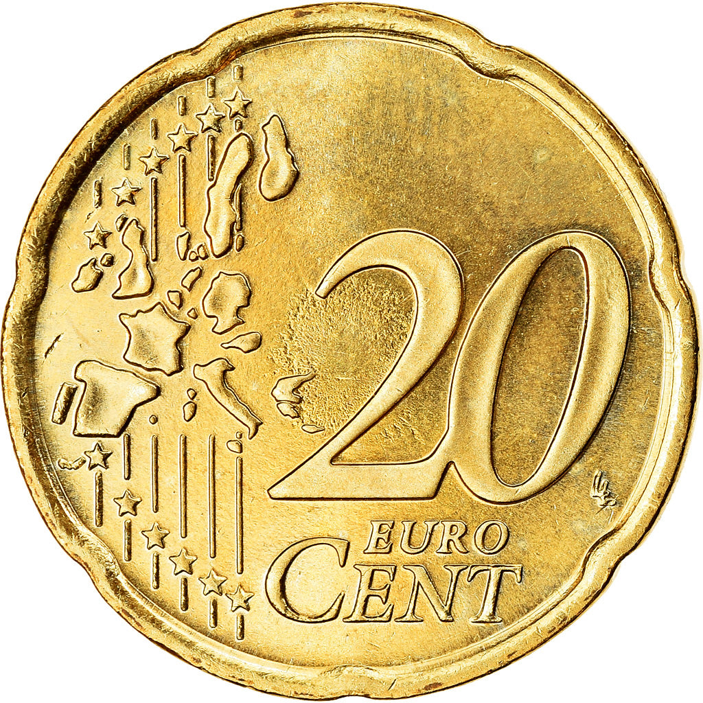Finlandia, 20 Euro Cent, 2006, SPL-, Ottone, KM:102