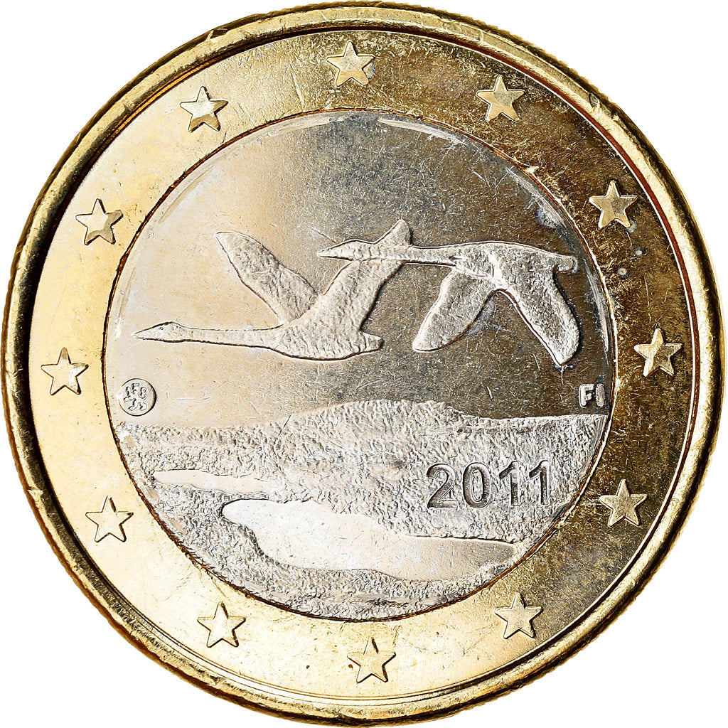 Finland, Euro, 2011, AU(55-58), Bi-Metallic, KM:129
