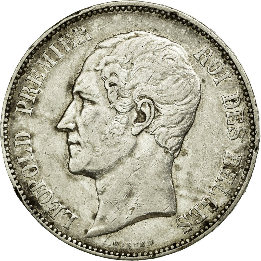 Monnaie, Belgique, Leopold I, 5 Francs, 5 Frank, 1865, TTB, Argent, KM:17