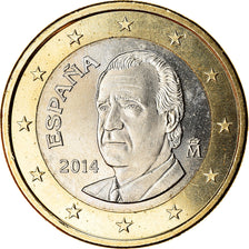 Spain, Euro, 2014, MS(63), Bi-Metallic