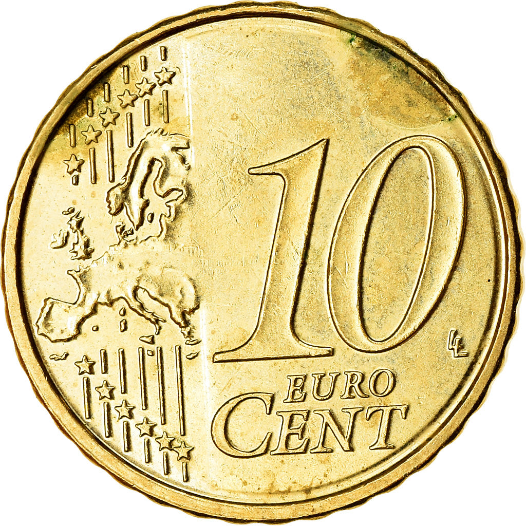 Belgio, 10 Euro Cent, 2012, SPL-, Ottone, KM:277