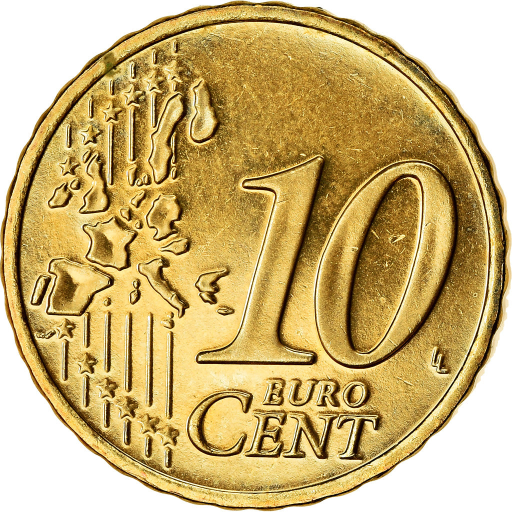 REPÚBLICA DA IRLANDA, 10 Euro Cent, 2005, MS(63), Latão, KM:35
