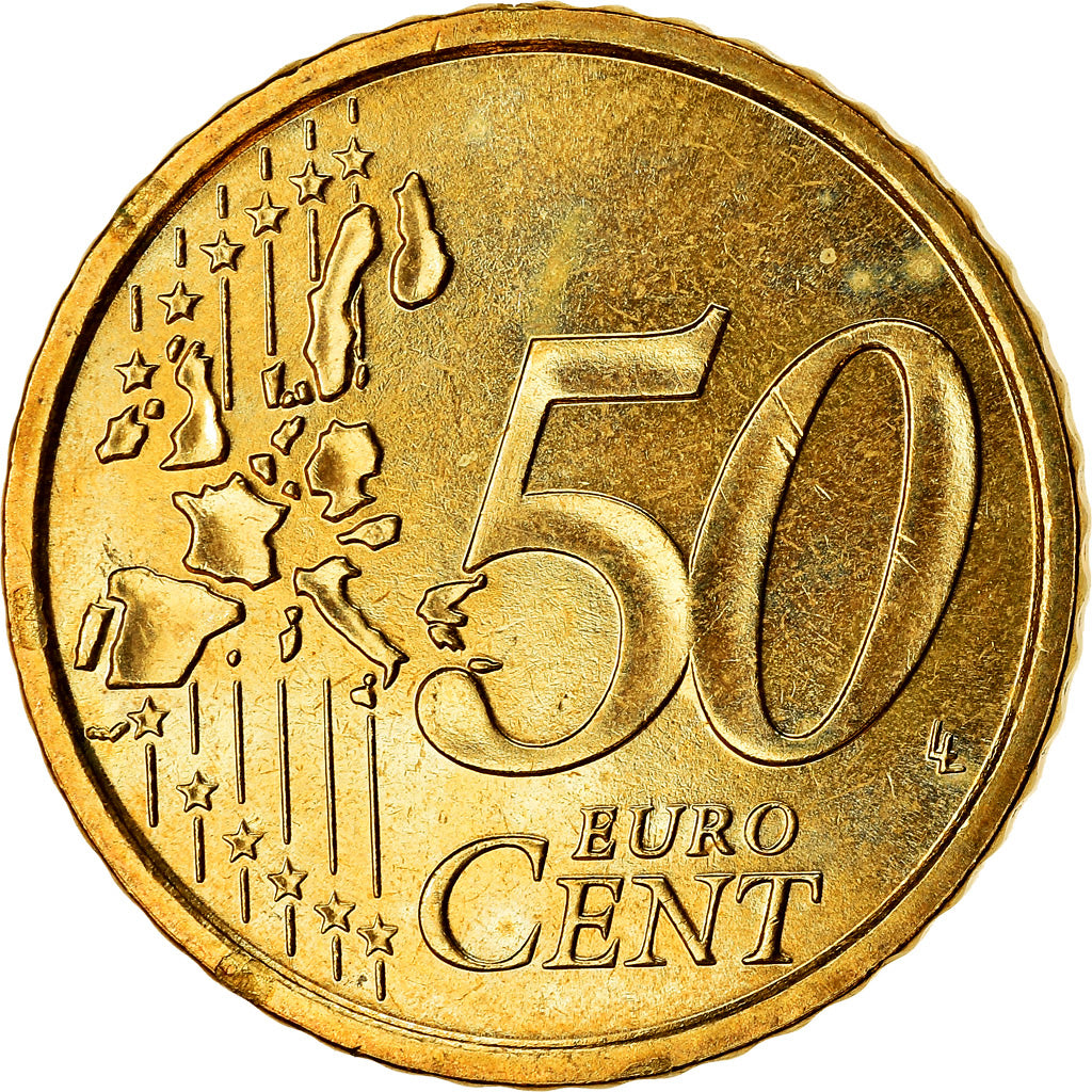 Italy, 50 Euro Cent, 2006, MS(63), Brass, KM:215