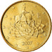 Italien, 50 Euro Cent, 2007, UNZ, Messing, KM:215