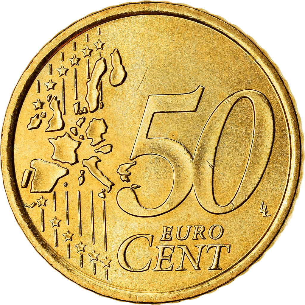 Italien, 50 Euro Cent, 2007, UNZ, Messing, KM:215