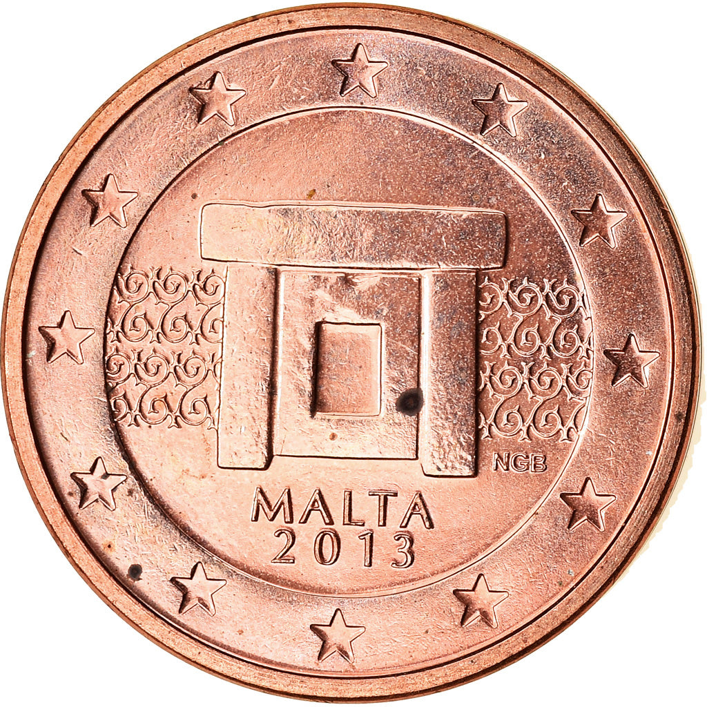 Malte, 2 Euro Cent, 2013, SPL, Copper Plated Steel
