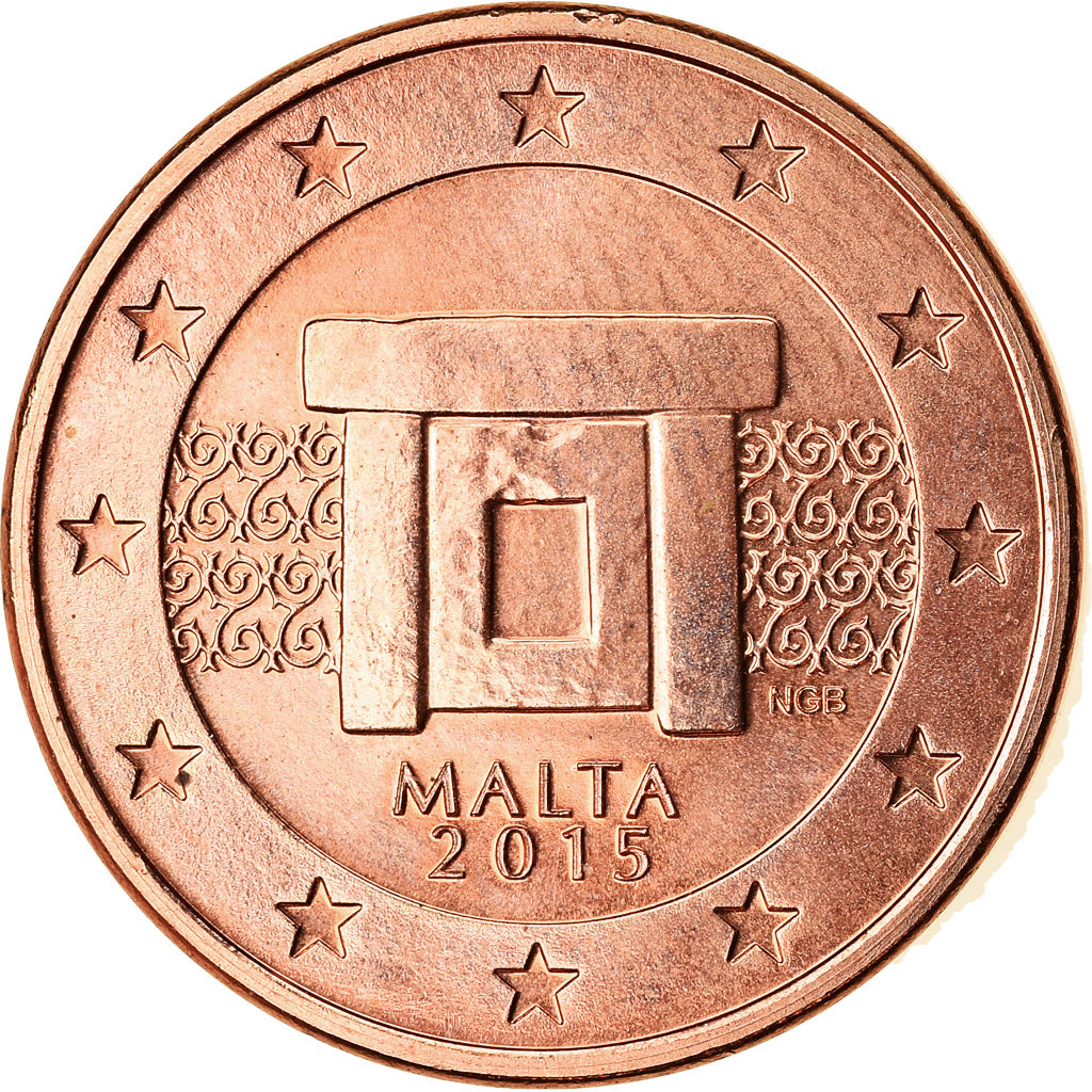 Malta, 5 Euro Cent, 2015, SPL, Acciaio placcato rame