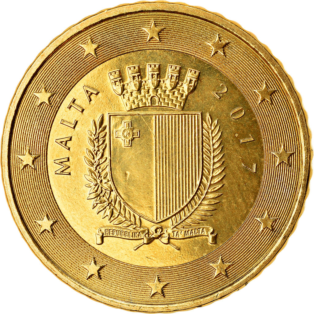 Malte, 50 Euro Cent, 2017, SPL, Laiton