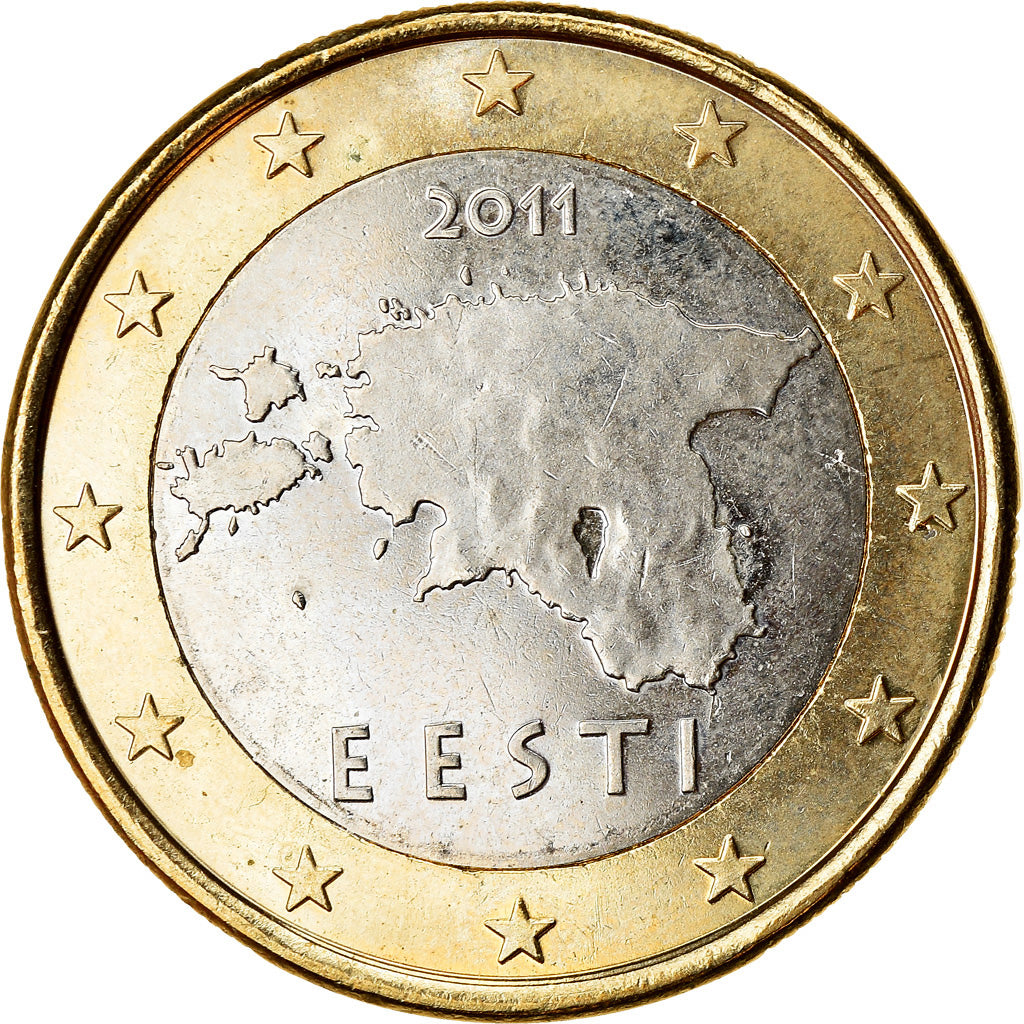 Estonia, Euro, 2011, SC, Bimetálico, KM:67