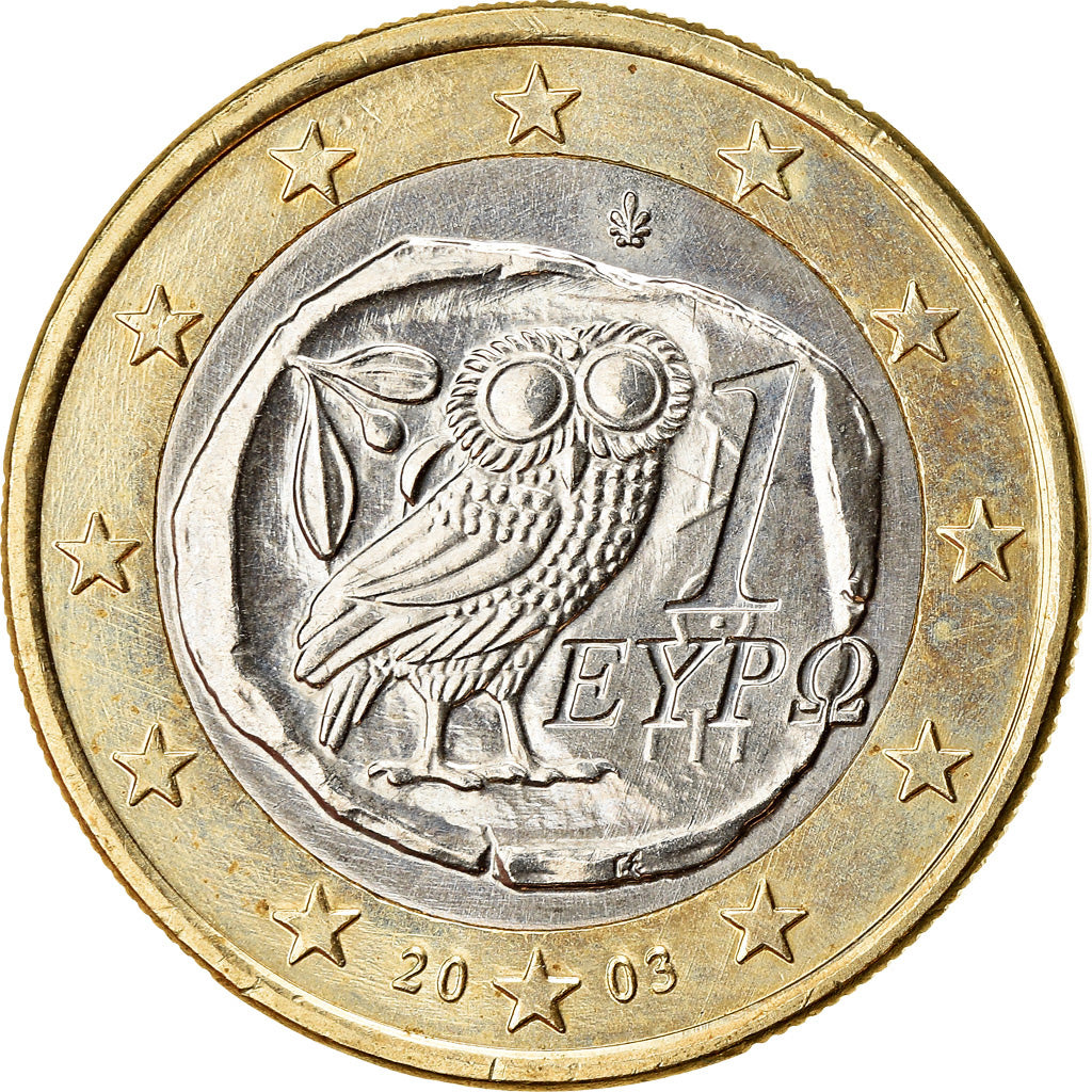 Greece, Euro, 2003, AU(55-58), Bi-Metallic, KM:187