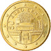 Áustria, 50 Euro Cent, 2005, MS(63), Latão, KM:3087