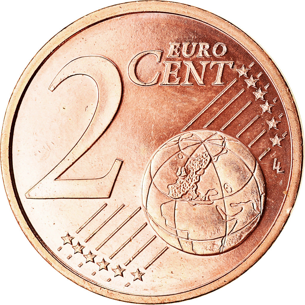 França, 2 Euro Cent, 2004, AU(55-58), Aço Cromado a Cobre, KM:1283