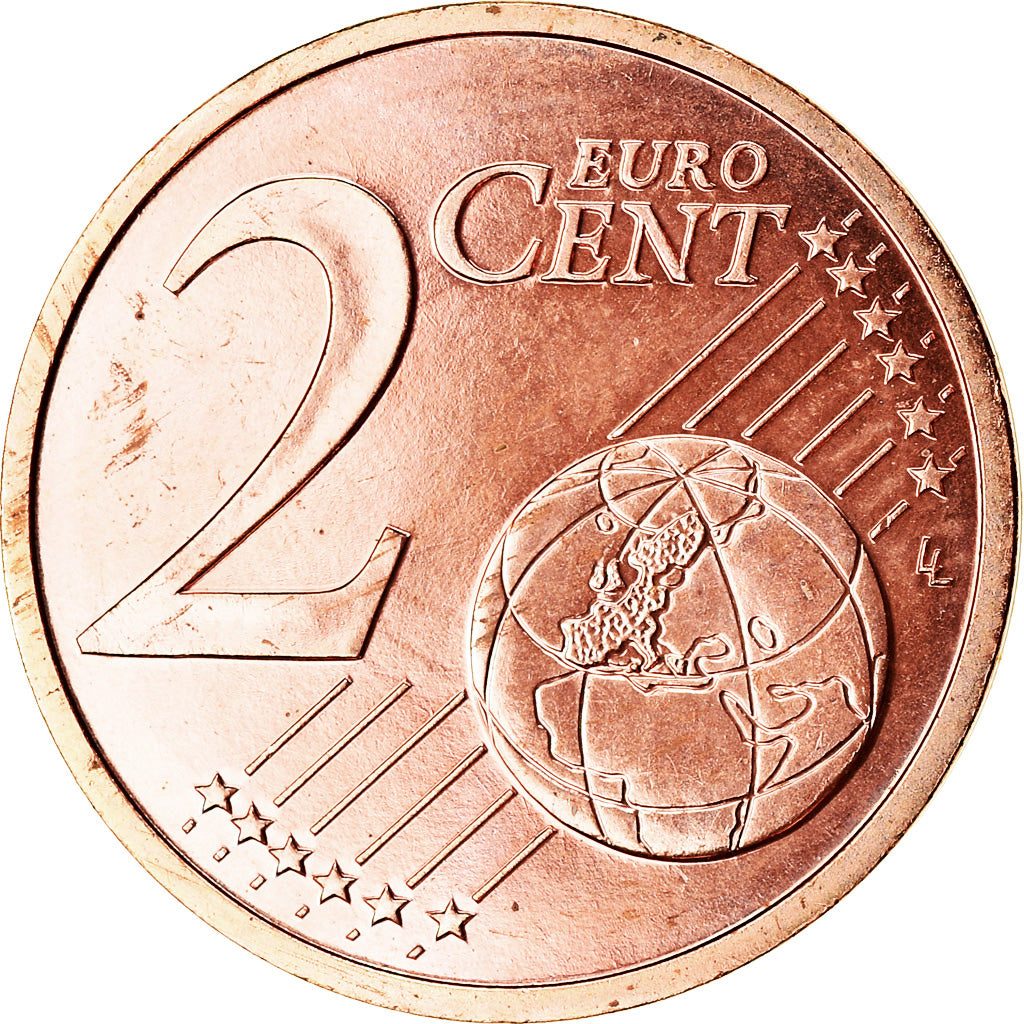 Francja, 2 Euro Cent, 2005, Paris, AU(55-58), Miedź platerowana stalą, KM:1283