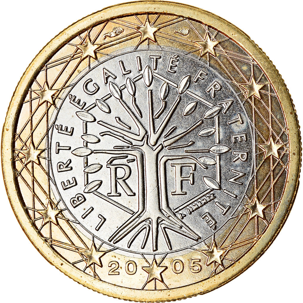 France, Euro, 2005, SUP, Bi-Metallic, KM:1288