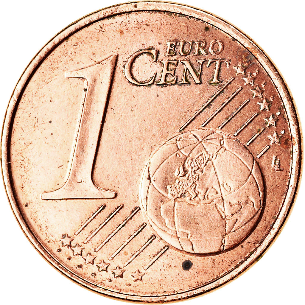 França, Euro Cent, 2010, EF(40-45), Aço Cromado a Cobre, KM:1282