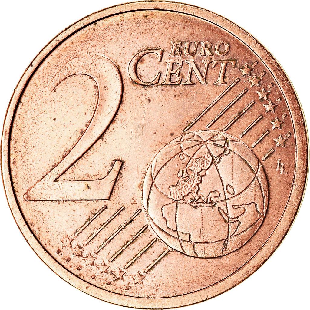 Francja, 2 Euro Cent, 2010, Paris, EF(40-45), Miedź platerowana stalą, KM:1283