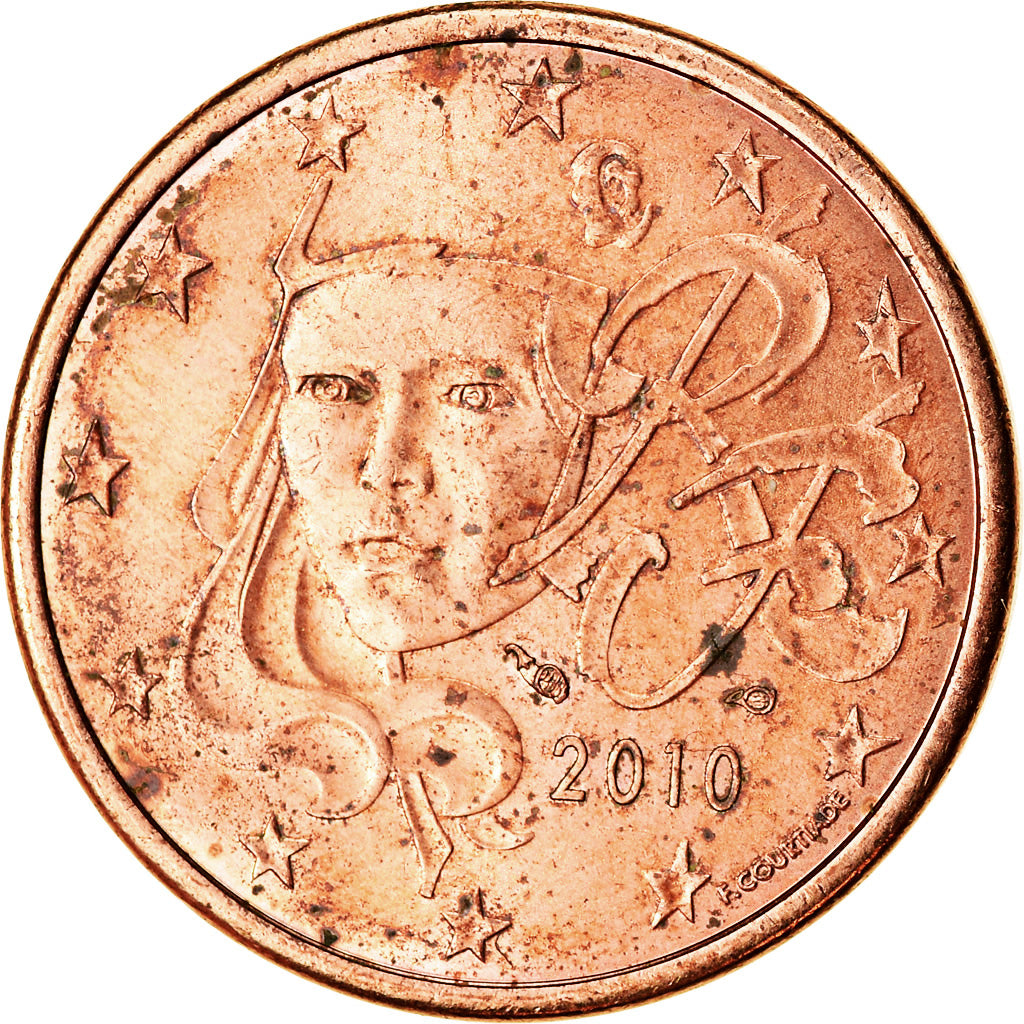 Frankreich, 5 Euro Cent, 2010, SS, Copper Plated Steel, KM:1284