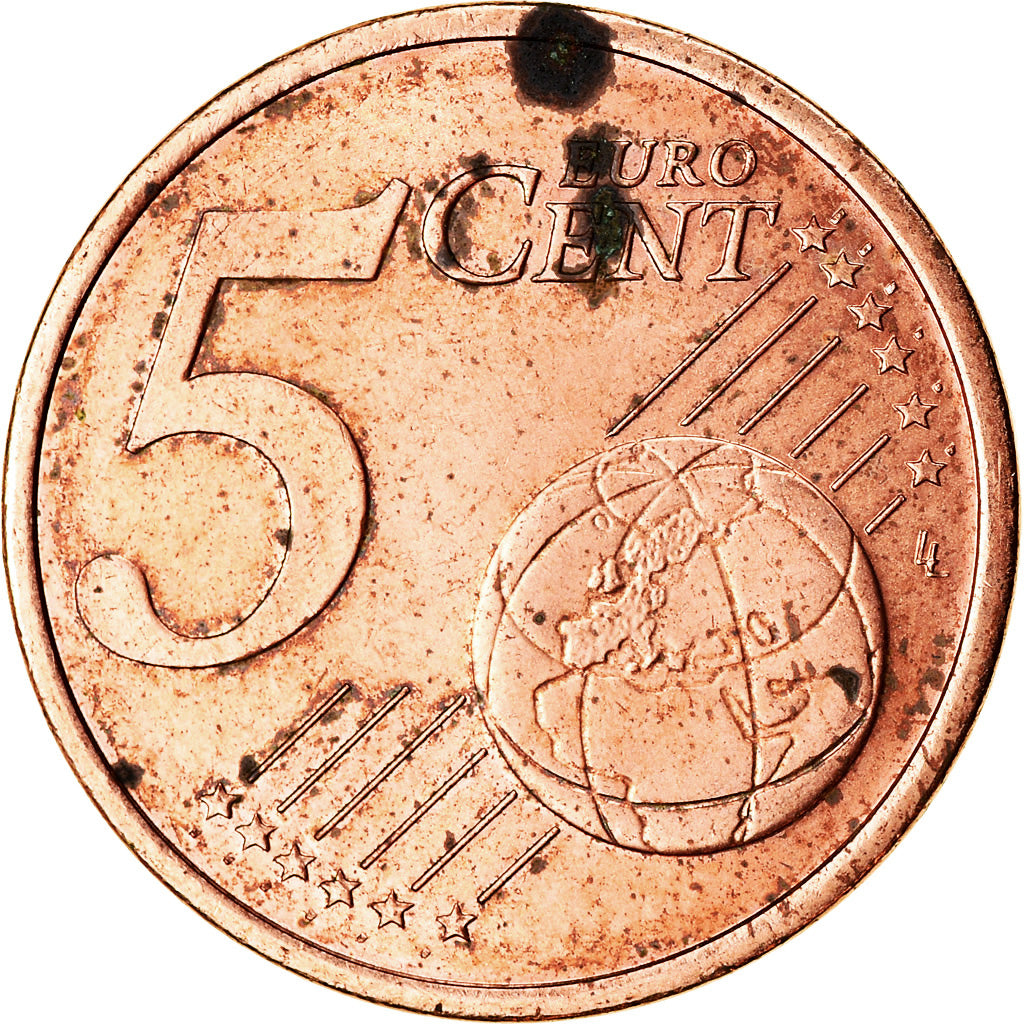 Frankreich, 5 Euro Cent, 2010, SS, Copper Plated Steel, KM:1284